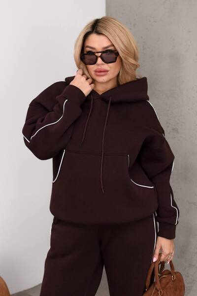 Теплий костюм "Вікторія" шоколад