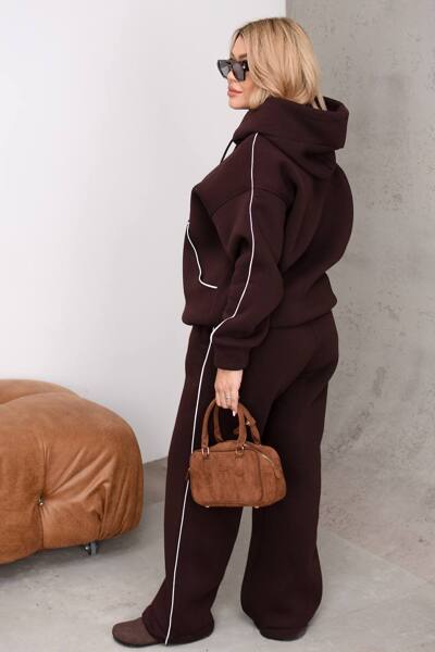 Теплий костюм "Вікторія" шоколад