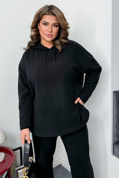 Теплий костюм "Бегонія" чорний