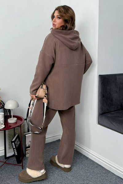 Теплий костюм "Бегонія" капучино