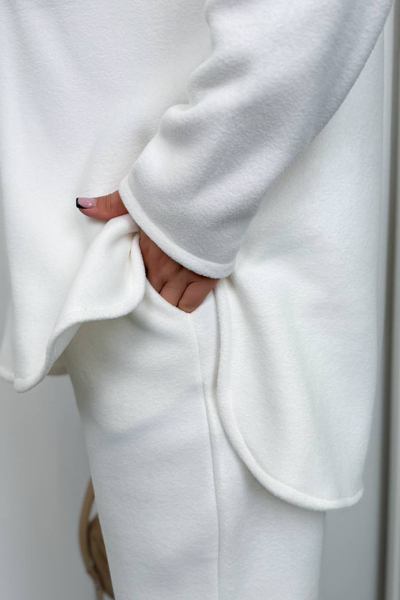 Теплий костюм "Бегонія" молочний