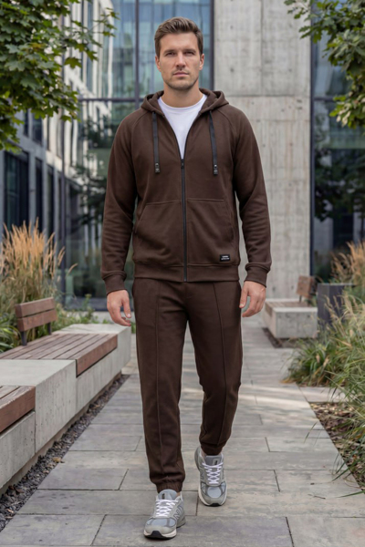 Чоловічий спортивний костюм "Сенс" шоколад