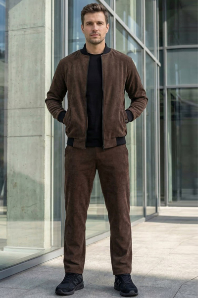 Чоловічий костюм "Тріумф" шоколад