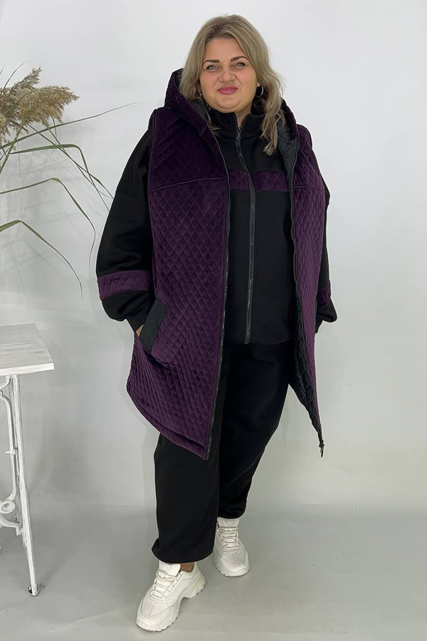 Теплий костюм "Палермо" фіолетовий