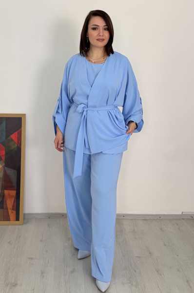 Костюм-трійка "Емелі" голубий
