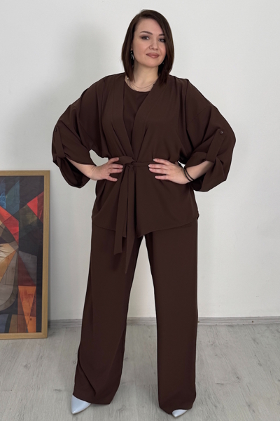 Костюм-трійка "Емелі" шоколад