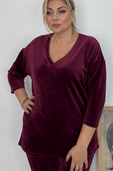 Домашній костюм "Лірика" бордо