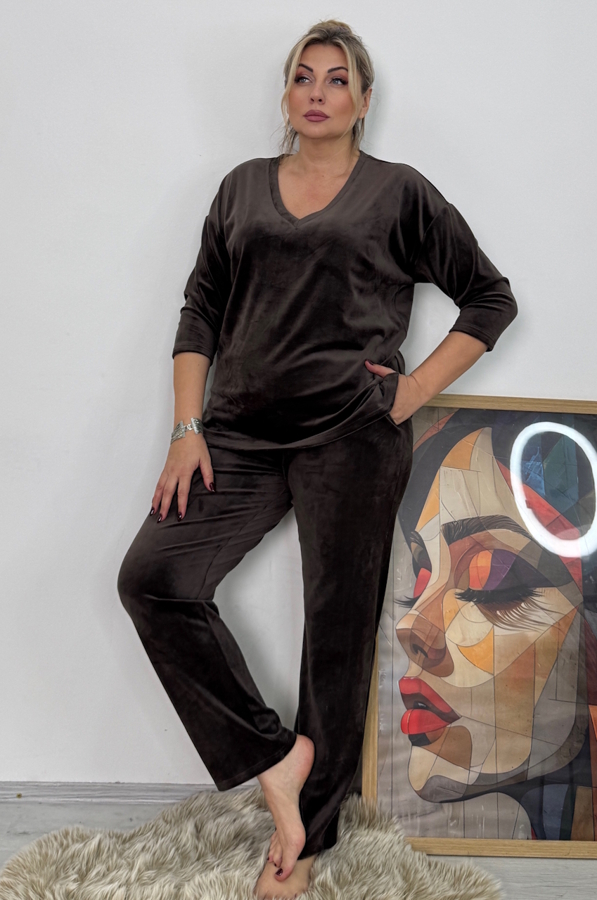 Домашній костюм "Лірика" шоколад