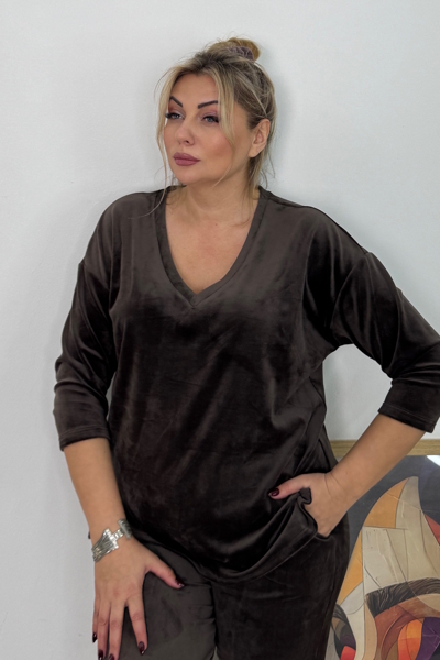 Домашній костюм "Лірика" шоколад