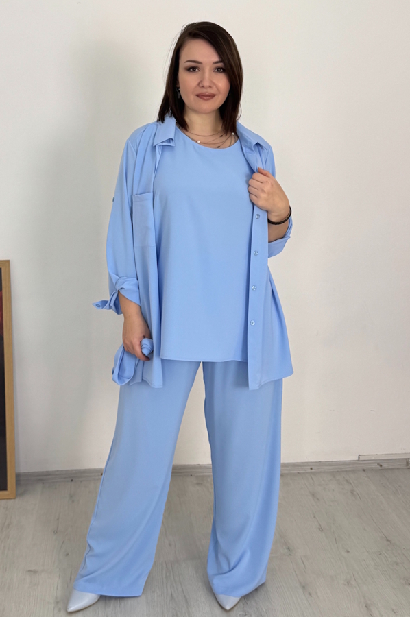 Костюм-трійка "Торіно" голубий