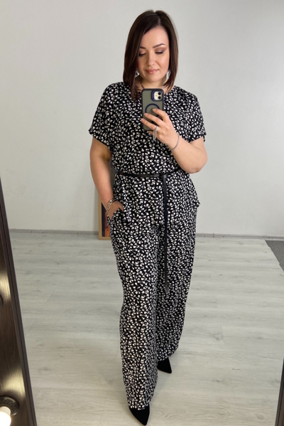 Костюм з штапелю "Ванесса" чорний