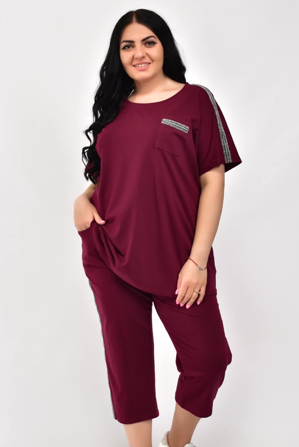 Костюм "Фенді" бордо