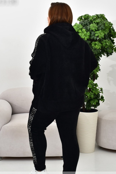 Теплий костюм з альпаки  "Злата" чорний