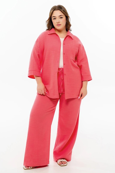 Костюм з мусліну "Перла" корал
