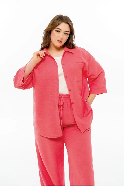 Костюм з мусліну "Перла" корал