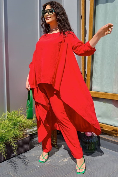 Прогулянковий костюм  "Олівія" червоний