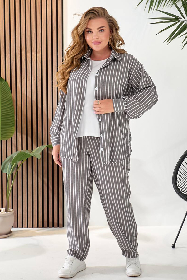 Костюм-трійка "Барбара" графітовий