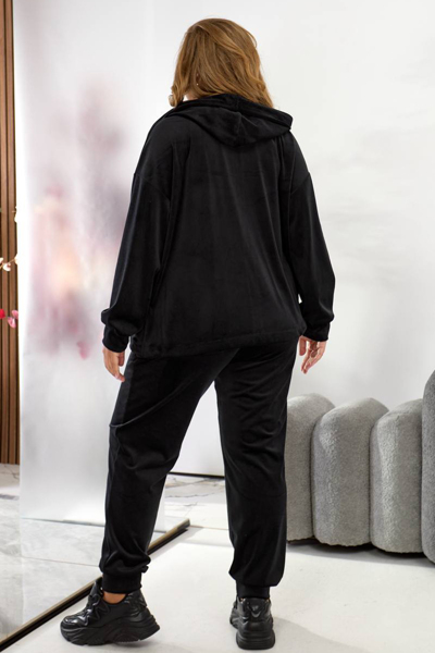 Костюм з велюру "Еллі" чорний