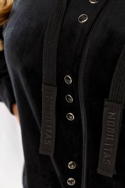 Костюм з велюру "Еллі" чорний