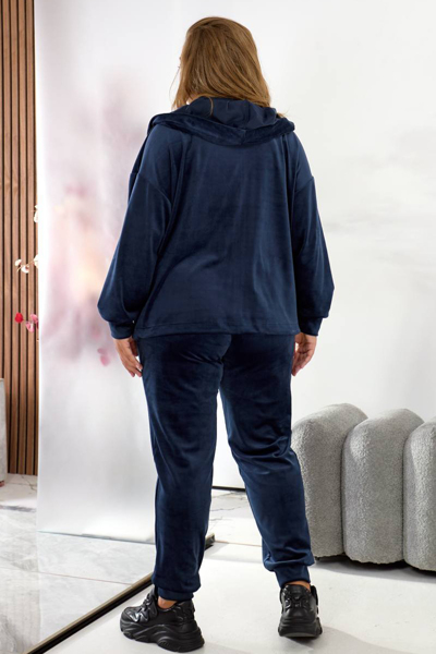 Костюм з велюру "Еллі" синій