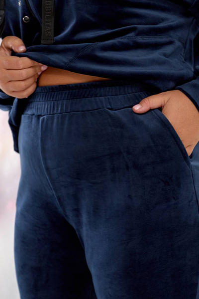 Костюм з велюру "Еллі" синій