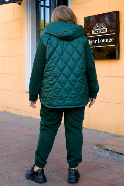 Теплий костюм "Гармонія" смарагдовий