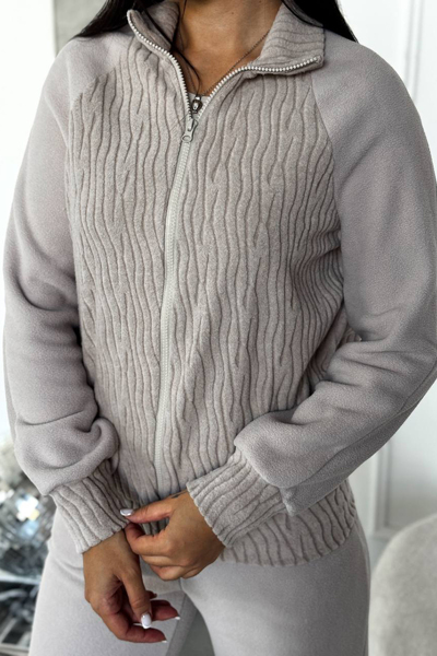 Теплий костюм "Молнія" бежевий Теплий костюм "Молнія" бежевий