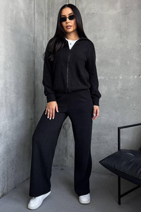 Теплий костюм "Молнія" чорний Теплий костюм "Молнія" чорний