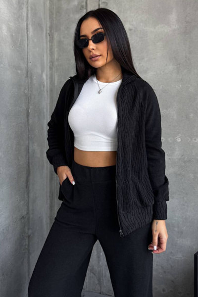 Теплий костюм "Молнія" чорний Теплий костюм "Молнія" чорний