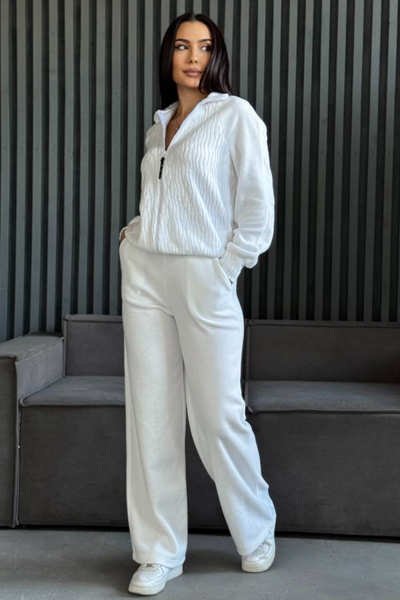 Теплий костюм "Молнія" молочний Теплий костюм "Молнія" молочний