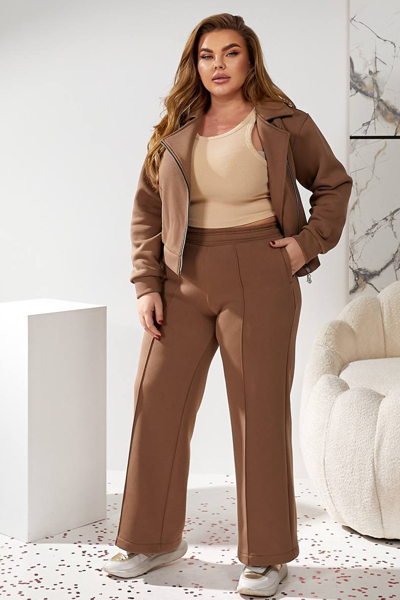 Теплий костюм "Наталка" мокко Теплий костюм "Наталка" мокко