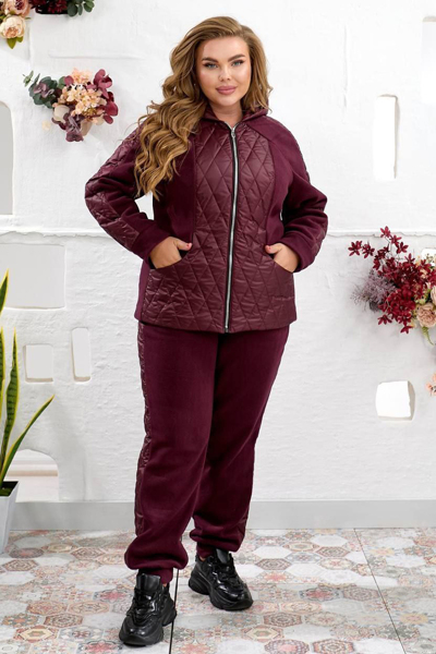 Теплий костюм "Пенелопа" бургунді