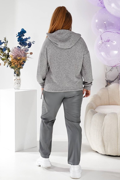 Теплий костюм  "Ребека" сірий