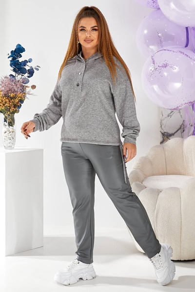 Теплий костюм  "Ребека" сірий