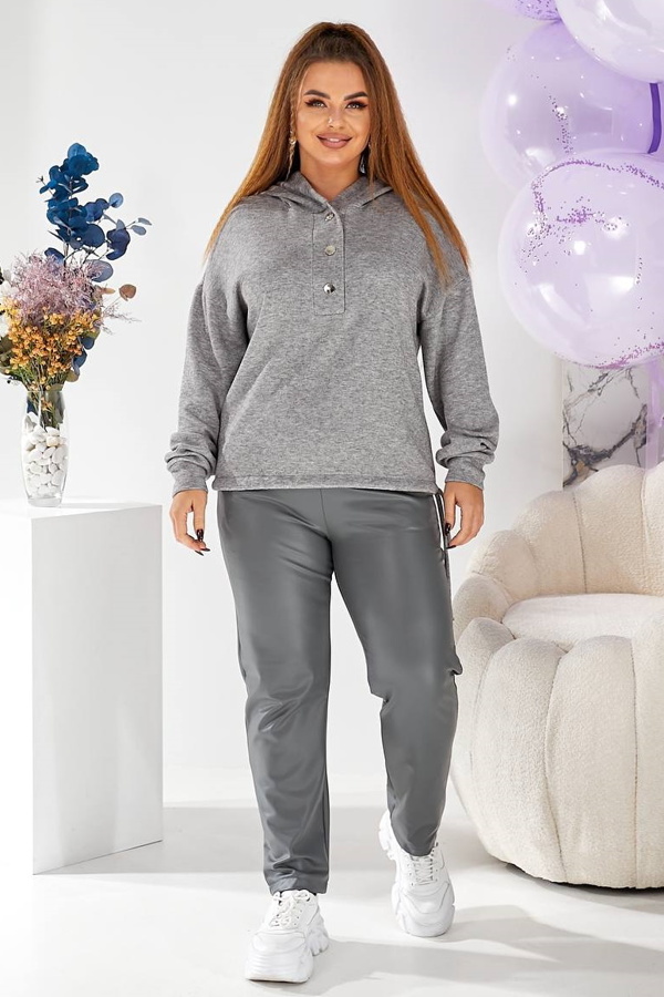 Теплий костюм  "Ребека" сірий