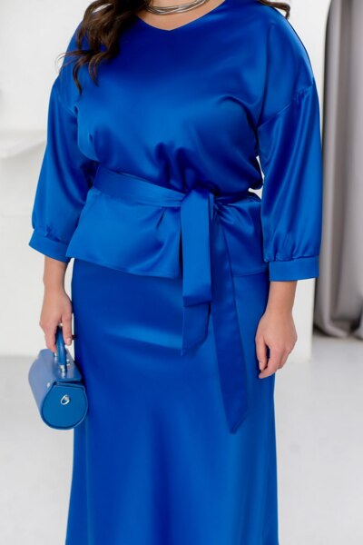 Костюм з шовку "Мускус" електрик