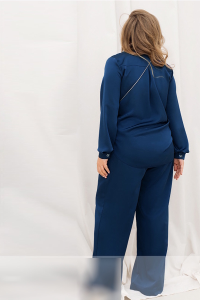 Костюм з шовку "Сієтл" синій