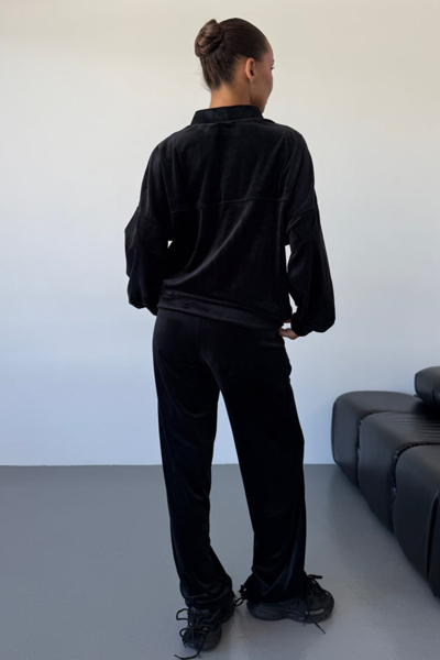 Костюм з велюру "Дакота" чорний