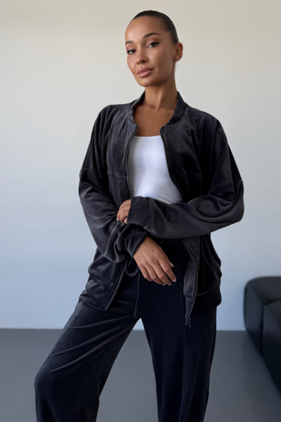 Костюм з велюру "Дакота" графітовий Костюм з велюру "Дакота" графітовий