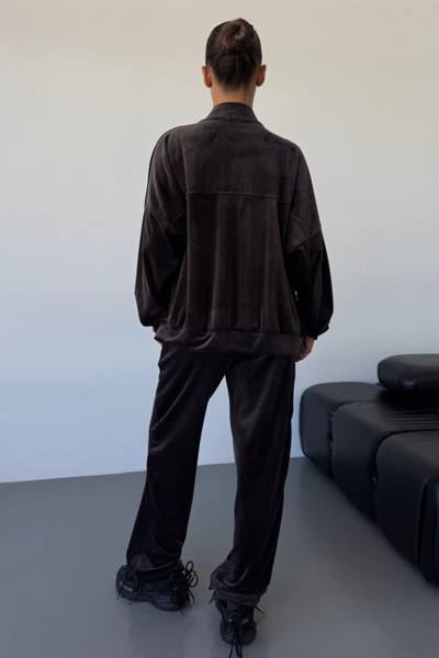 Костюм з велюру "Дакота" шоколадний