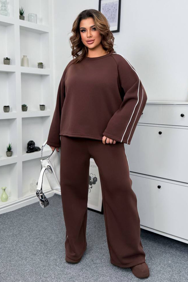 Теплий костюм "Ларіон" шоколадний Теплий костюм "Ларіон" шоколадний