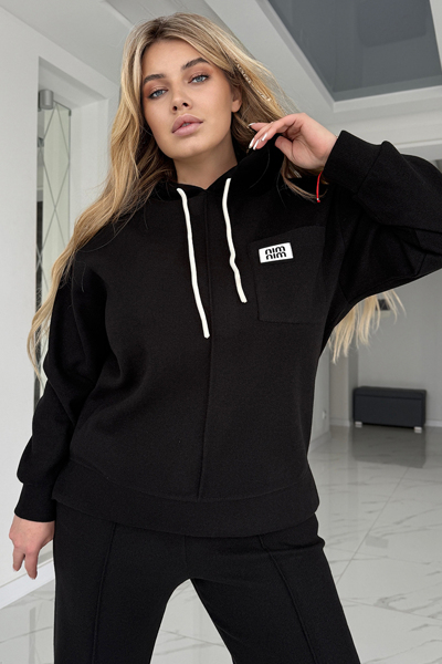 Костюм з ангори "Мішель" чорний