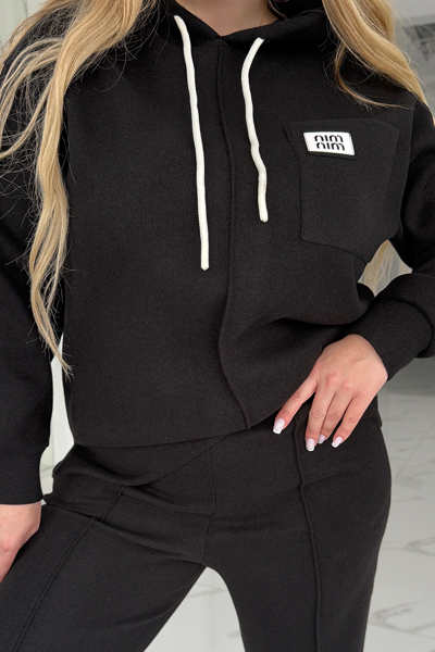 Костюм з ангори "Мішель" чорний