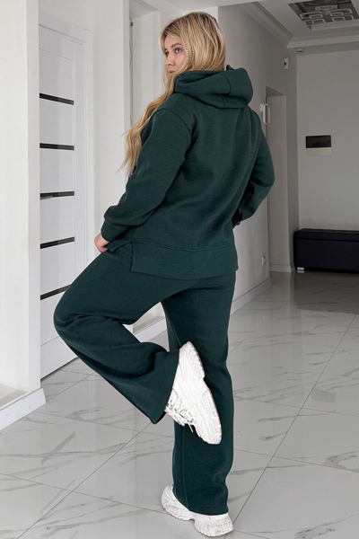 Костюм з ангори "Мішель" смарагдовий