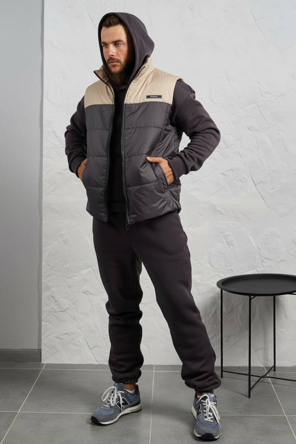 Чоловічий спортивний костюм "Сілер" графіт