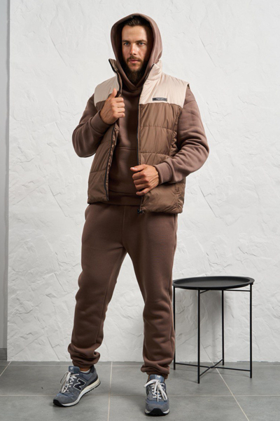 Чоловічий спортивний костюм "Сілер" капучино