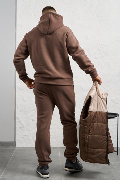 Чоловічий спортивний костюм "Сілер" капучино