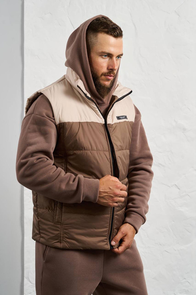 Чоловічий спортивний костюм "Сілер" капучино