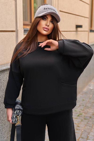 Теплий костюм "Тамара" чорний Теплий костюм "Тамара" чорний