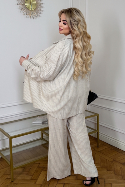 Костюм з льону "Афтен" бежевий